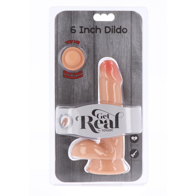 Dual density dildo6 inch balls